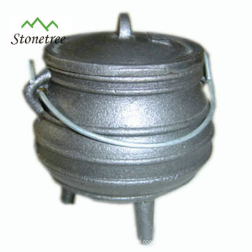 Wax finished Mini Cast Iron Potjie Pot